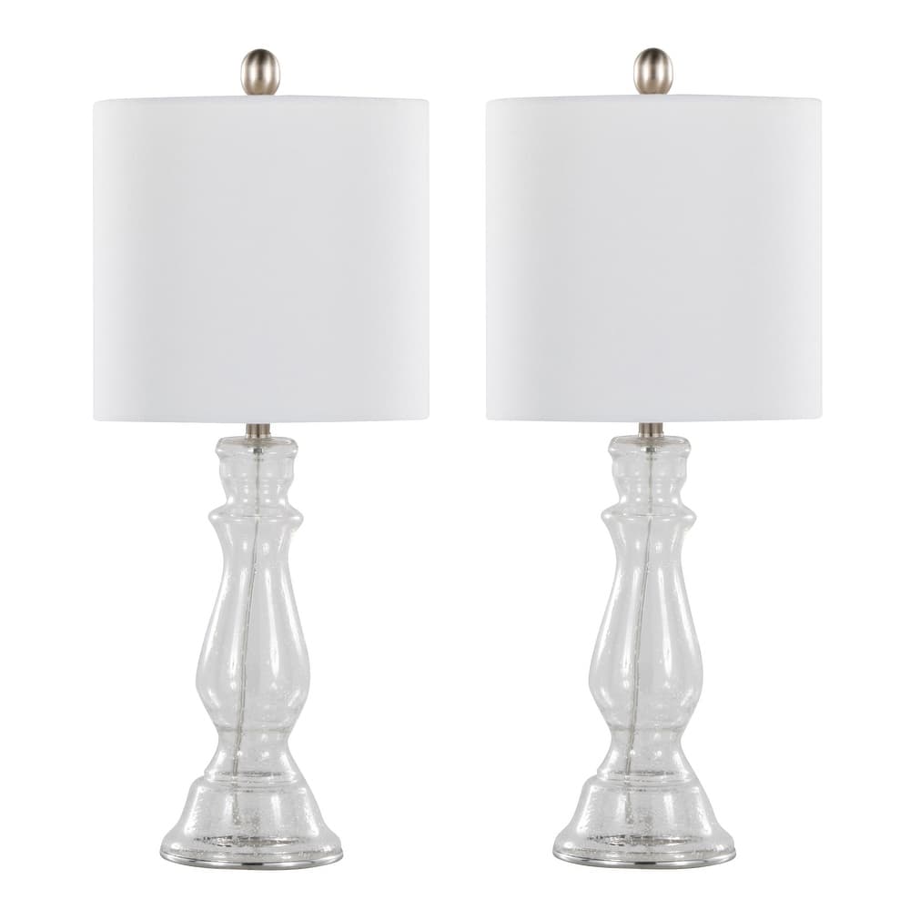 Bella 24" Glass Table Lamp (Set of 2)