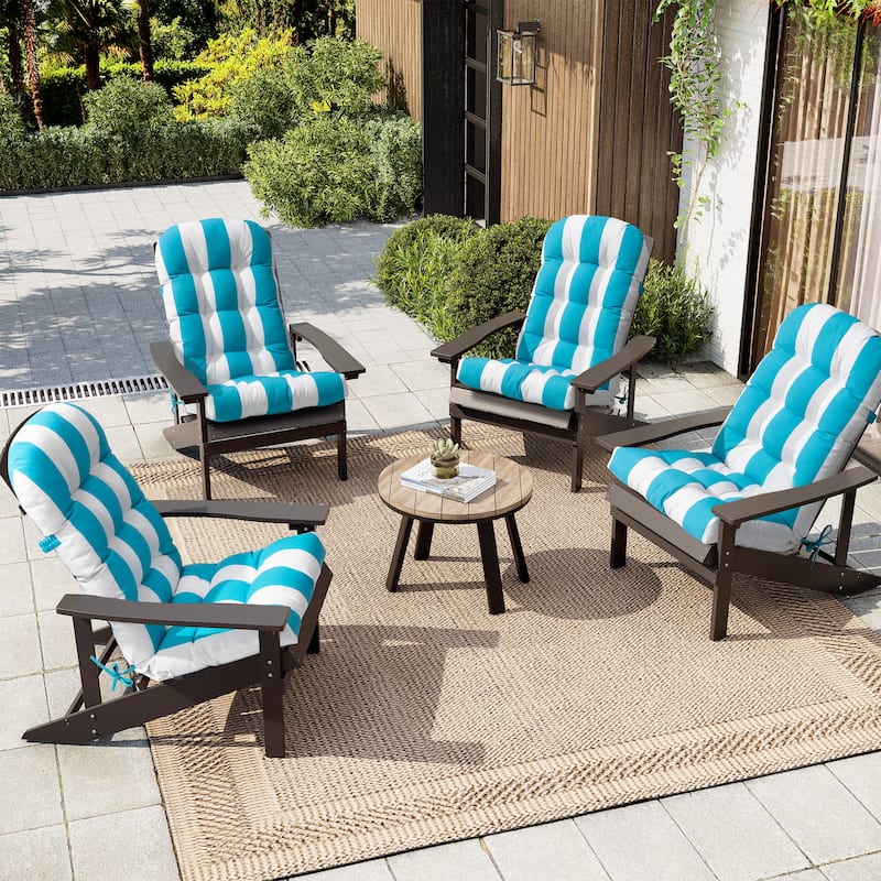 Outdoor Adirondack Chair Cushion Rocking Chair Cushions Thickened Patio Chair Pad with Sunbrella