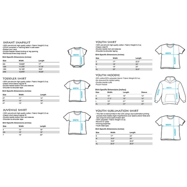 3t shirt measurements clearance