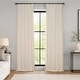 preview thumbnail 64 of 81, Exclusive Fabrics Textured Faux Dupioni Silk Thermal Blackout Curtains (1 Panel) 50 X 108 - Off White