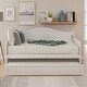 preview thumbnail 1 of 40, Twin Wooden Daybed with Trundle Bed White
