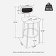 preview thumbnail 55 of 60, Glitzhome Industrial Modern Adjustable Bar Table Rustic Steel 3-Piece Pub Sets