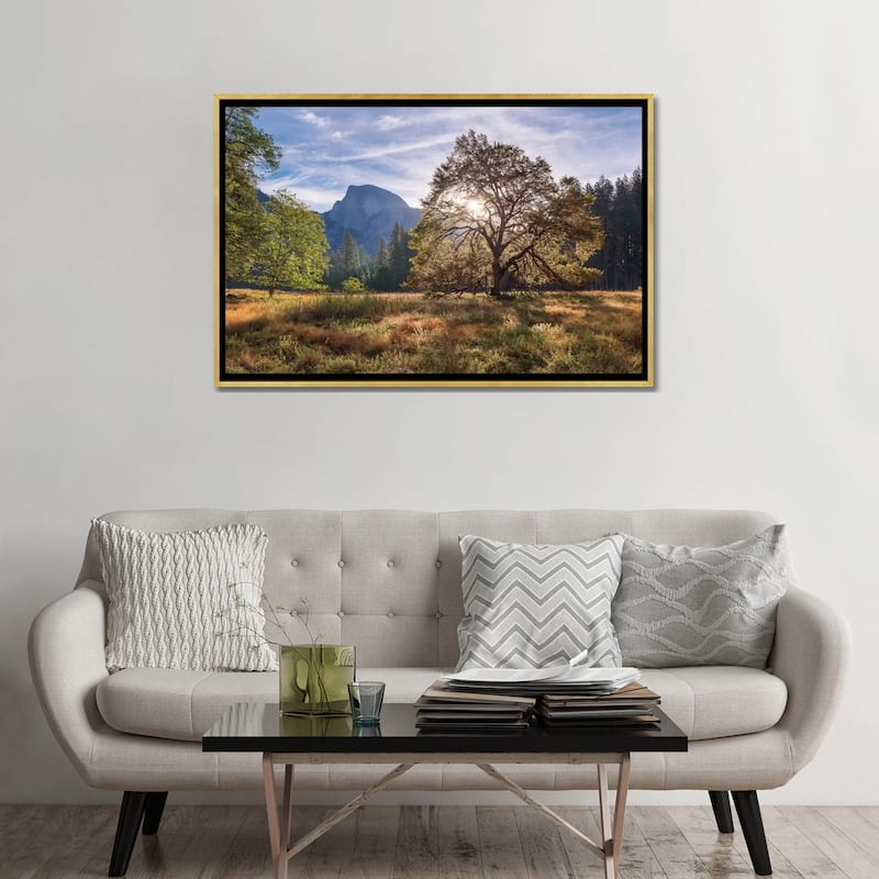 iCanvas "Cook's Meadow" by Adam Burton Framed Canvas Print