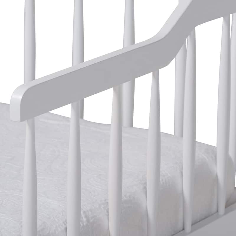 Muriel Modern and Transitional Expandable Twin to King Spindle Daybed