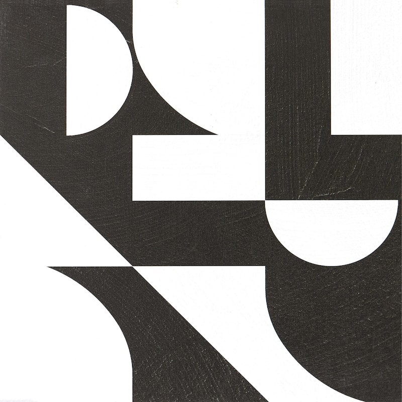 Very Gay Paint Gia Metric Black and White Peel and Stick Floor Tiles