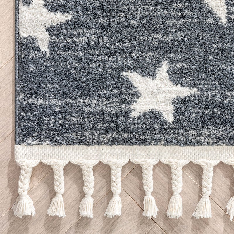 Well Woven Kennedy Stars Plush Area Rug
