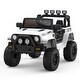 preview thumbnail 15 of 26, Kids Electric Ride On Truck Car with Parent Remote Control White