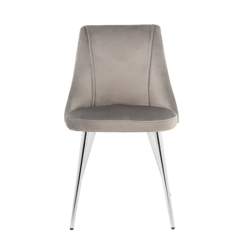 Modern simple velvet dining chair,set of 4