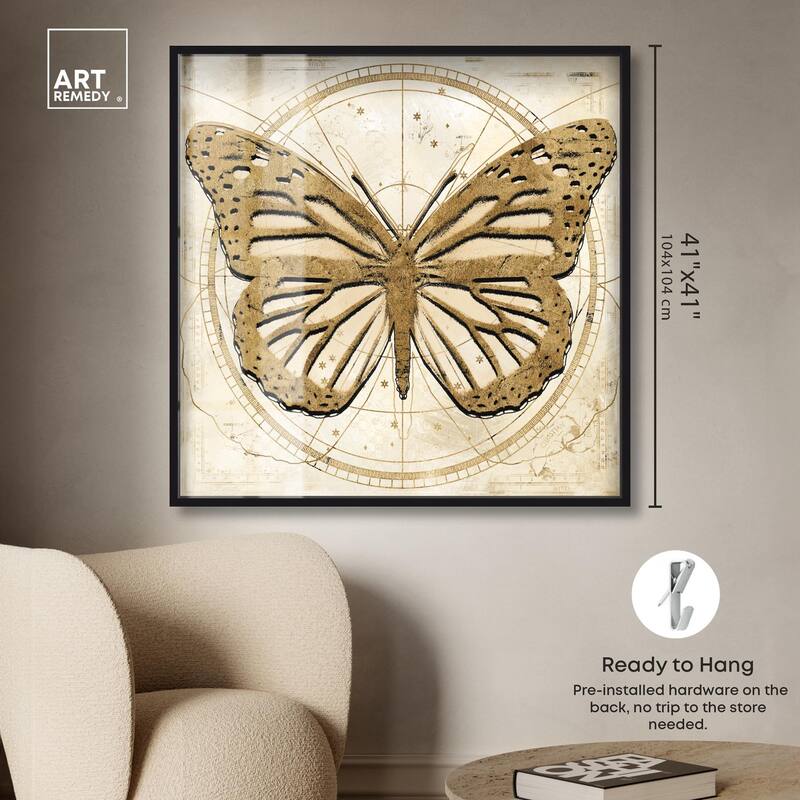 Astro Fluttering Wings Shadowbox by Art Remedy