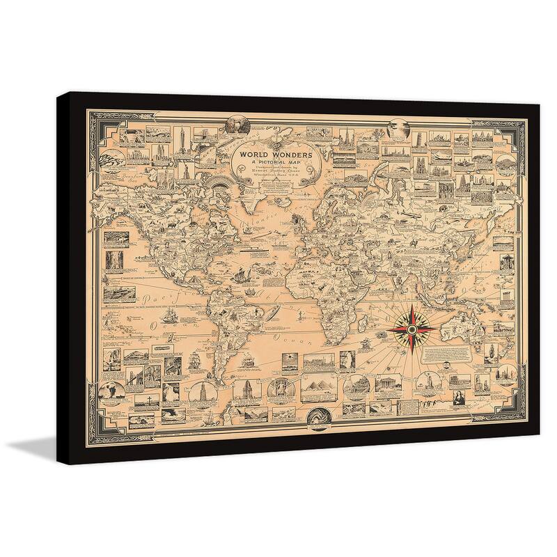 World Wonders Framed Print