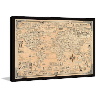 World Wonders Framed Print