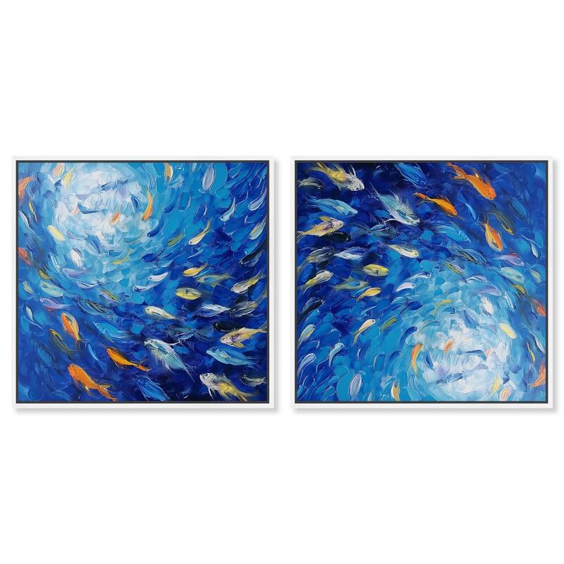 Sparkling Floral Perfume Canvas by Art Remedy - 12" x 12" - Black