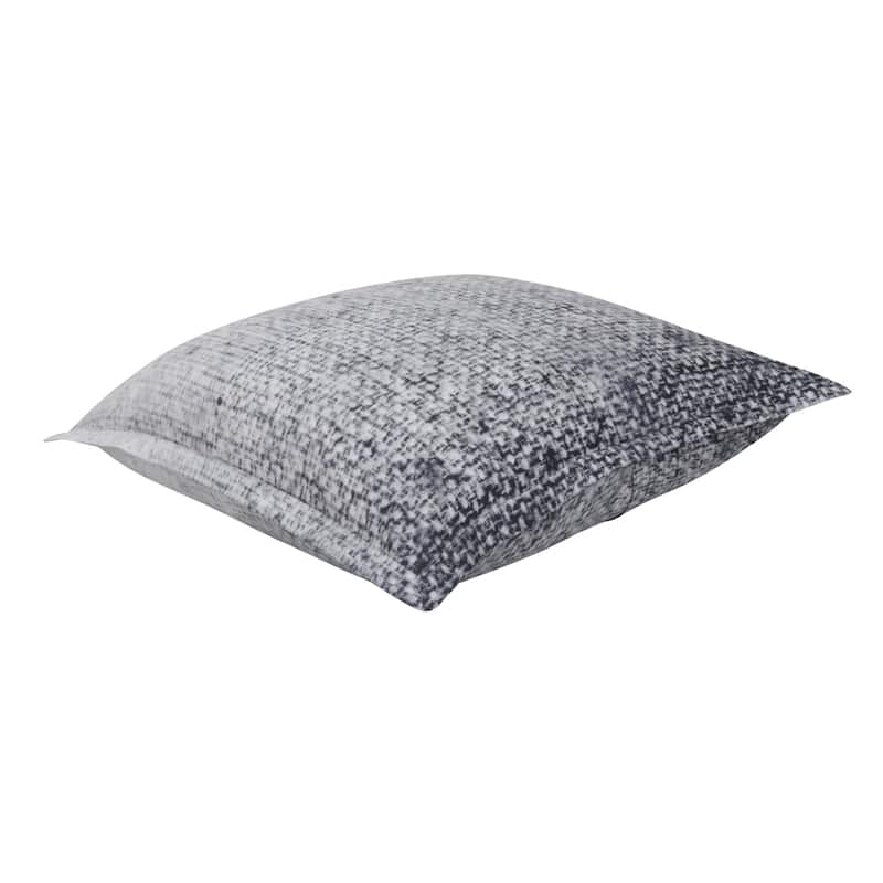 Delara GOTS Certified 100% Organic Cotton 2 Inch Flange Euro Sham Set of 2, 26"X26", Charlie Blue
