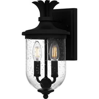 Earth Black Two Light Outdoor Wall Mount from the Havana Collection