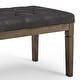 preview thumbnail 52 of 78, WYNDENHALL Hopewell 48 inch Wide Traditional Rectangle Ottoman Bench