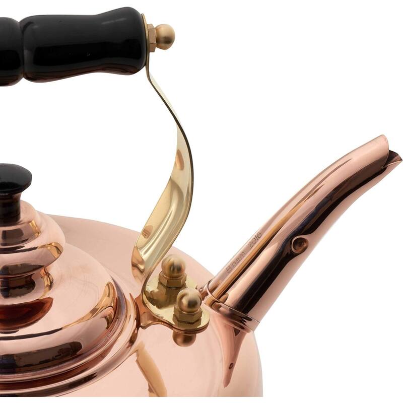 Simplex Kettles Buckingham Solid Copper No 1 Whistling Tea Kettle 1.9