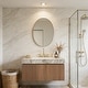 preview thumbnail 92 of 98, Floating Bathroom Vanity with 3 Pre-drilled Faucet Holes 36 - Brown Oak
