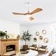 preview thumbnail 37 of 189, Sofucor 42"/48"/ 52"/60"Noiseless Walnut Wood Ceiling Fan with Remote Control, Integrated Light Optional