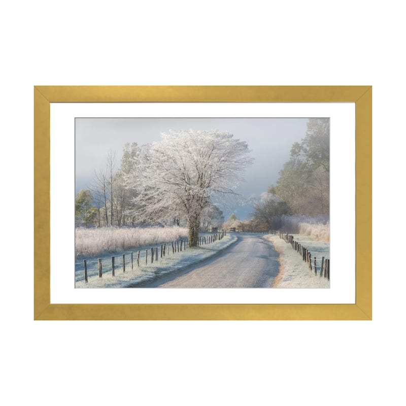iCanvas "A Frosty Morning" by Chris Moore - Gold - 24x32x1