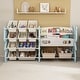 preview thumbnail 17 of 17, Kids Toy Storage Organizer, Toy Organizer with 2 Tier Bookshelf, Toy Storage with Shelf and 12 Toy Bins