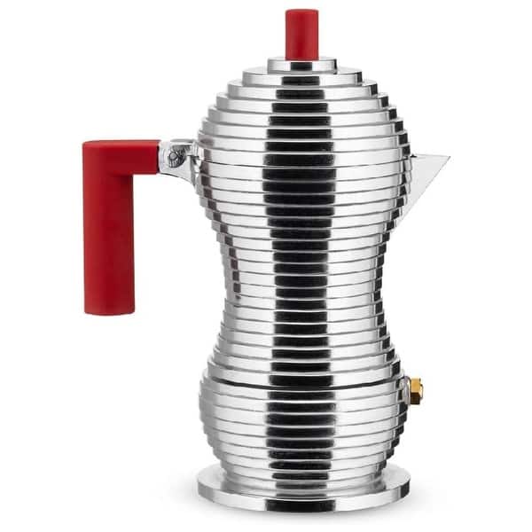 Alessi MDL02/1 R "Pulcina" Stove Top Espresso 1 Cup Coffee Maker, Aluminum,  Red - Bed Bath & Beyond - 43835970
