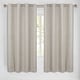 preview thumbnail 20 of 33, Superior Nyan 100% Blackout Grommet Curtains, Set of 2 Panels 52" x63" - Oatmeal Beige