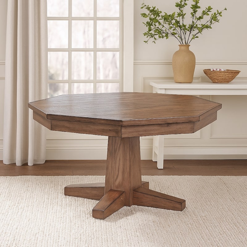 Yael Game Table w Reversible 53 Inch Black Felt Tabletop, Brown Mahogany Wood