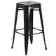 preview thumbnail 3 of 42, Backless Metal Indoor/Outdoor Square Barstool (Set of 4)