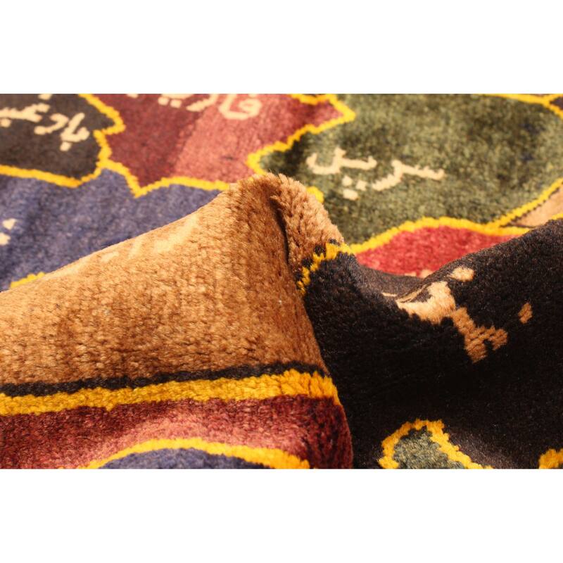 ECARPETGALLERY Hand-knotted Teimani Dark Blue Wool Rug - 3'0 x 4'10