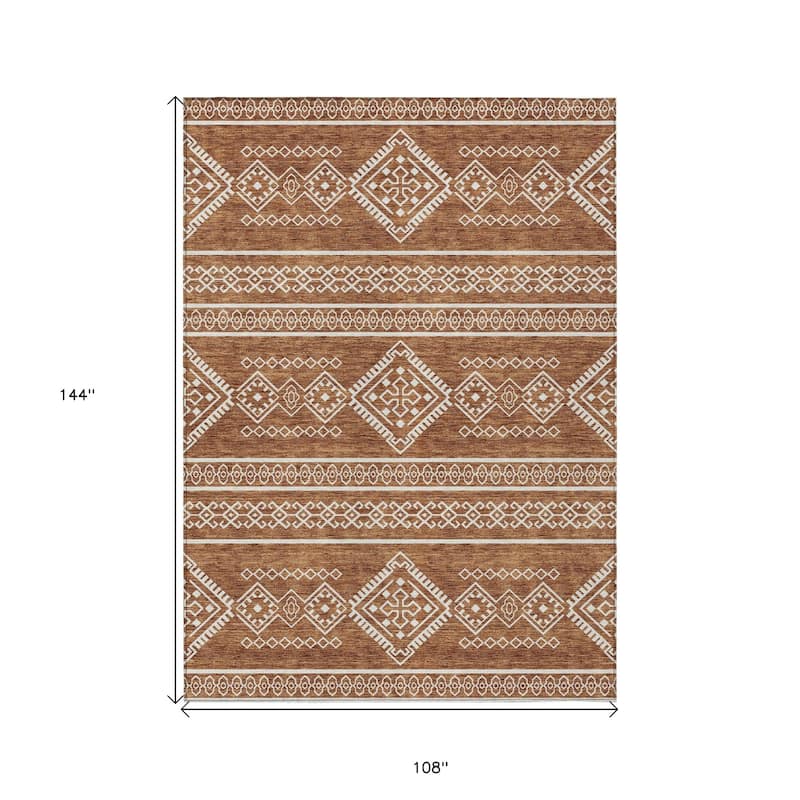 HomeRoots Southwestern Transitional Rectangle Outdoor Rug