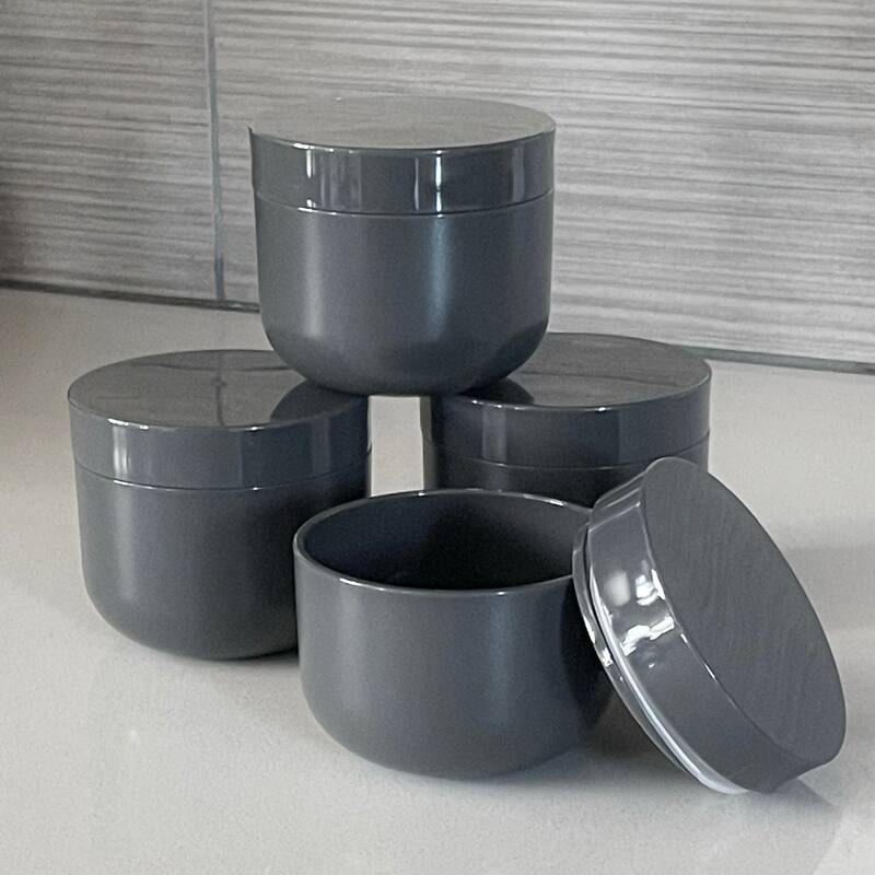 Abode Homewares Duo Slate Melamine Mini Canister - Grey