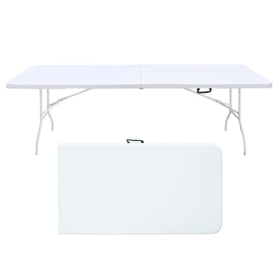 Portable Plastic Table for Camping,Picnics,Parties,High Load Bearing Foldable Table