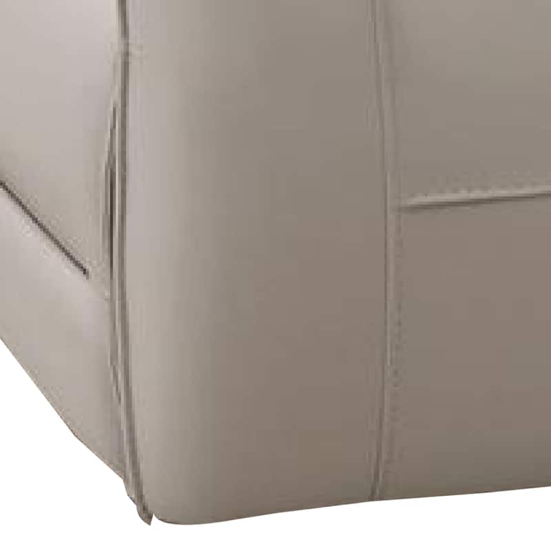 Pono Power Recliner Loveseat, Beige Top Grain Leather Zero Gravity