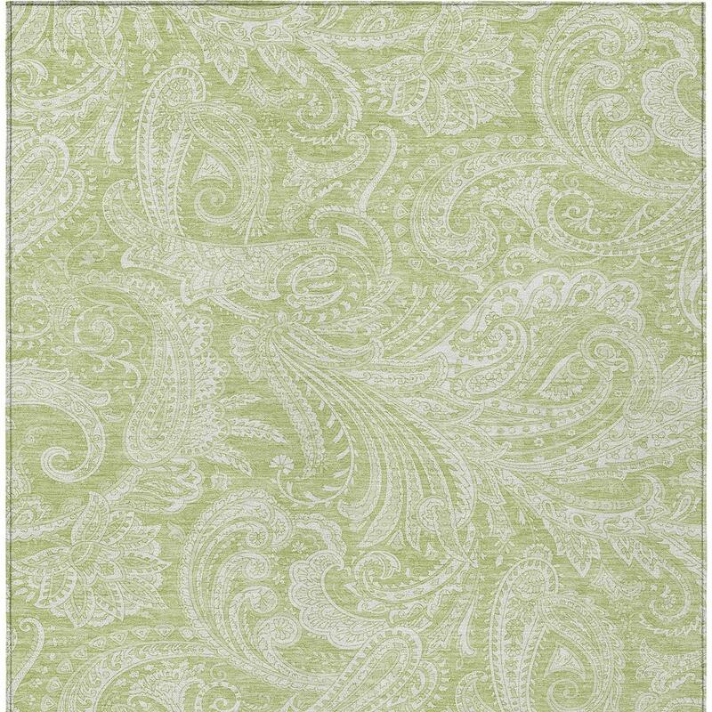 HomeRoots Paisley Transitional Rectangle Outdoor Rug
