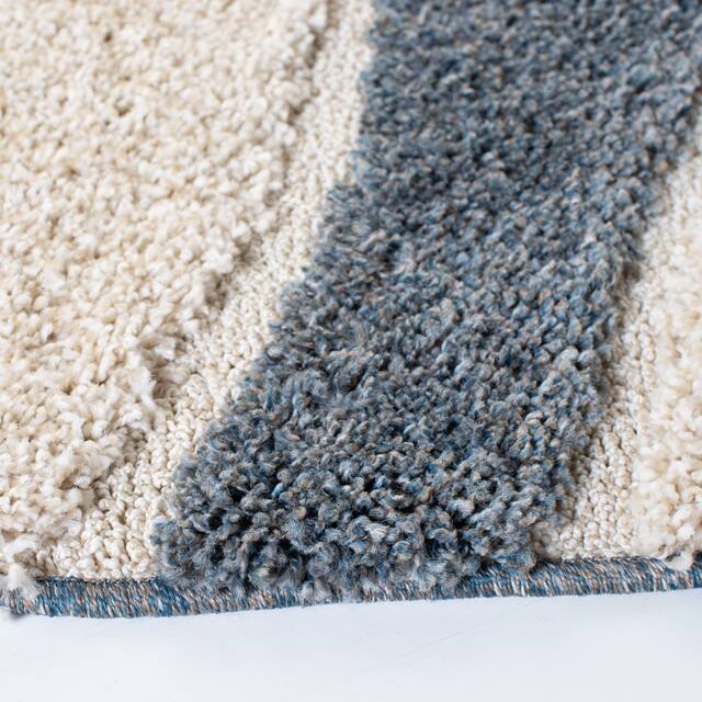 SAFAVIEH Florida Shag Jayati Abstract 1.2-inch Thick Rug