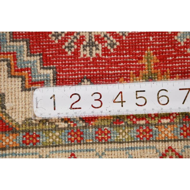 Traditional Red Kazak Foyer Rug Handmade Wool Carpet - 2'7"x 4'2"