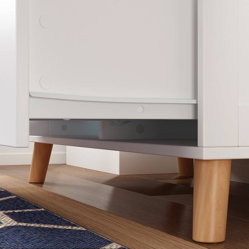 Baby Changing Table Dresser, 33.5" Baby Nursery Dresser with Drawers