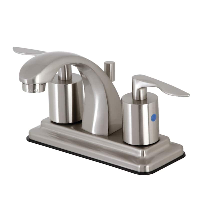 Kingston Brass Serena 1.2 GPM Centerset Bathroom Faucet with Pop-Up - Brushed Nickel