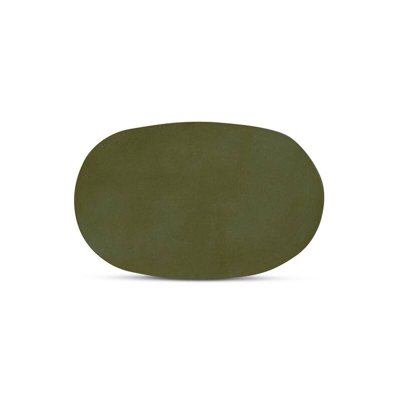 Aurelle Home Roscoe Modern Round Geometric Concrete Stool