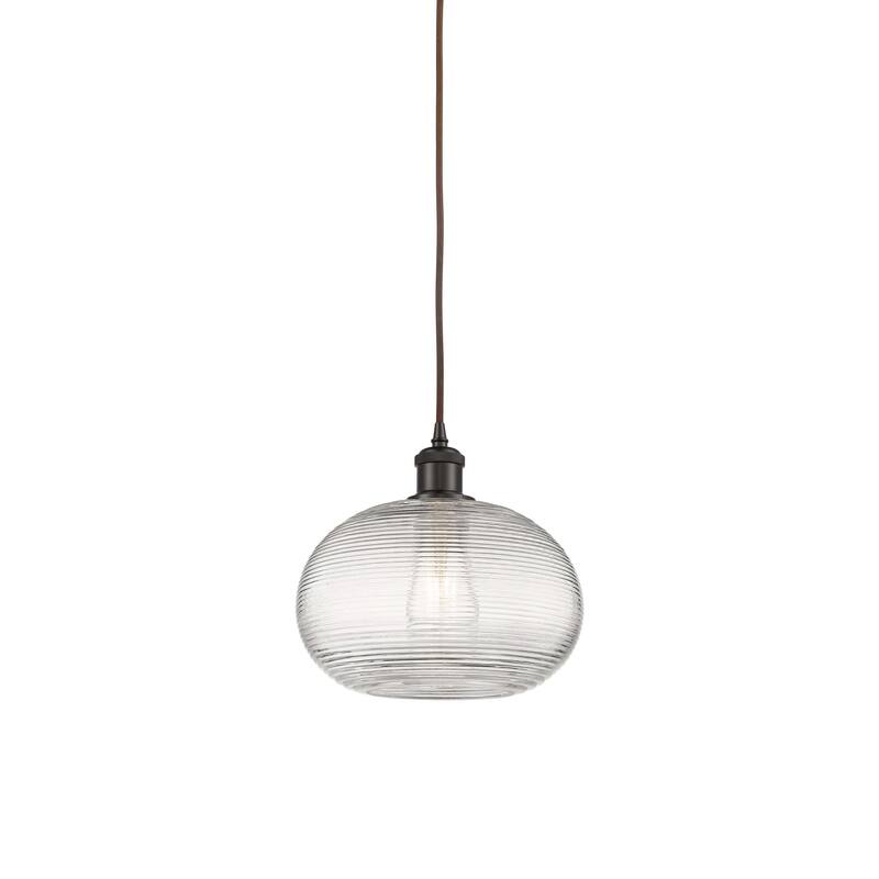 Innovations Lighting 516-1P-10-10 Ithaca Pendant Ithaca 10" Wide - Oil Rubbed Bronze