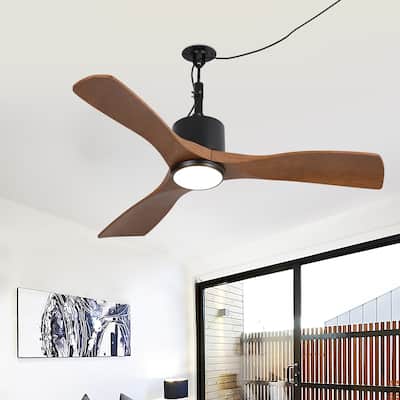42" Classic Waterproof Wet Outdoor Gazebo Ceiling Fan with Light and Hook