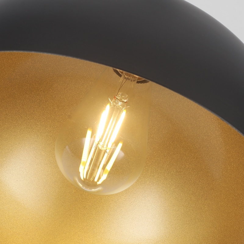 1 - Light 11.8" W Single Dome Pendant for Kitchen Island Dining Room (Set of 3) - W 11.81 in