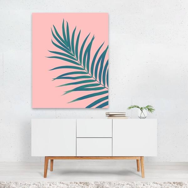 Shop Beach Botany Leaf Nature Palm Trees Metal Wall Art Print Overstock 31658515