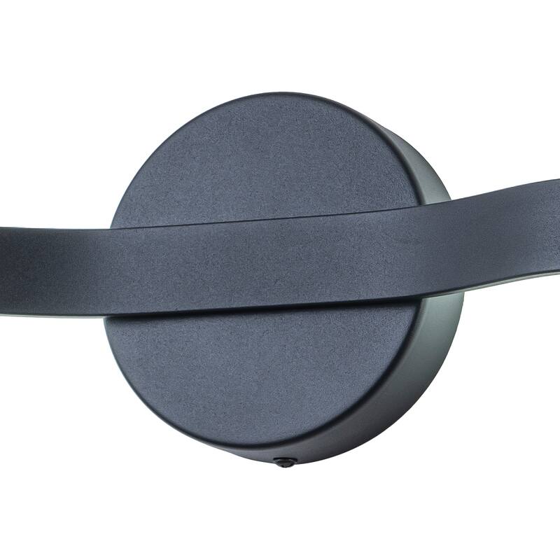 Modern Matte Black LED Wall Sconce with Linear Triac Dimmable Light