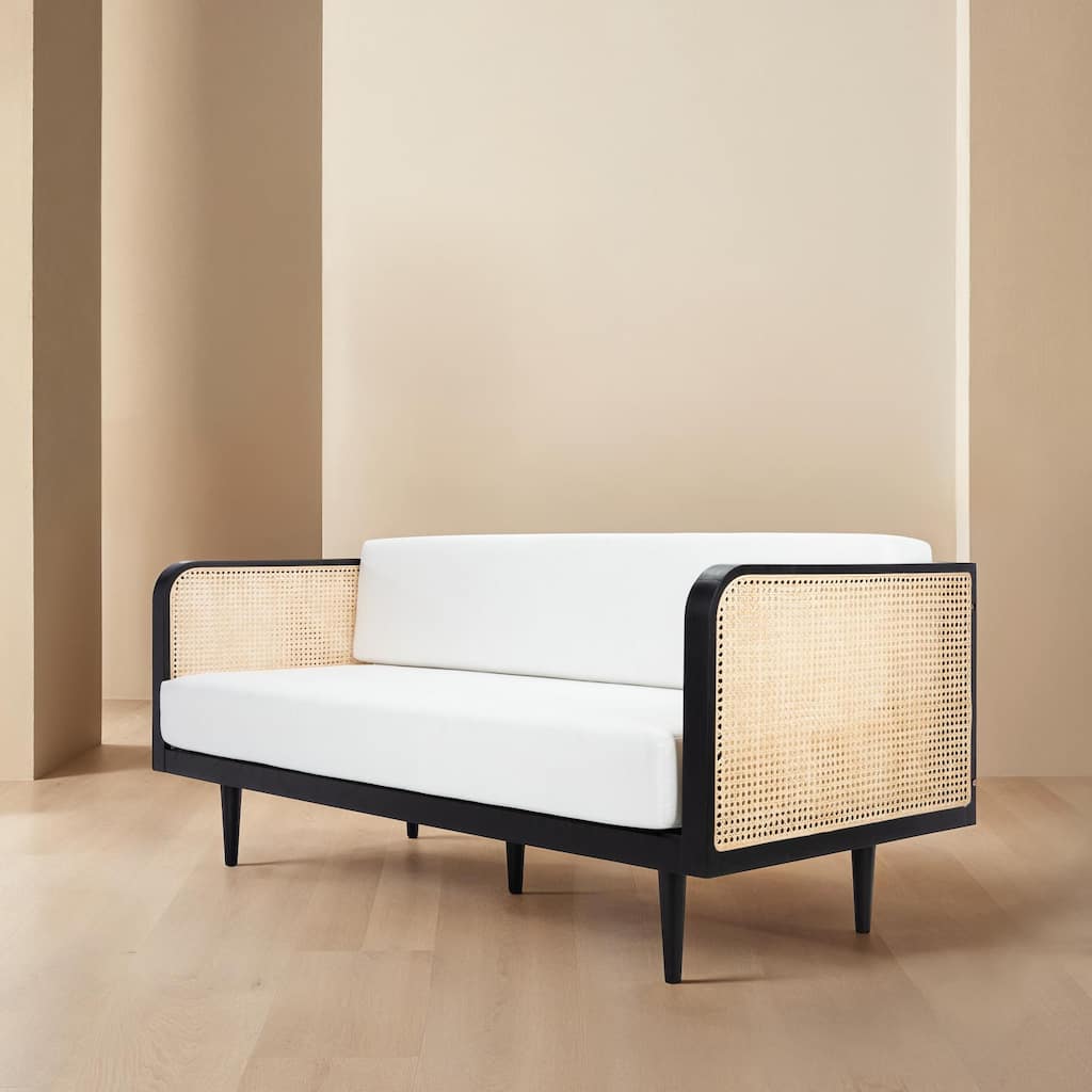 SAFAVIEH Couture Petroski French Cane Sofa - 75"W x 33"D x 31"H