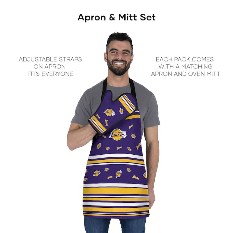 NBA Press Apron BBQ Mitt 2-piece Set