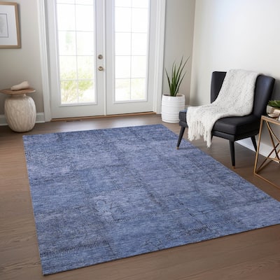 Machine Washable Indoor/ Outdoor Chantille Boho Traditional Rug