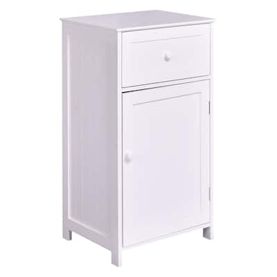 Bathroom Storage Cabinet with Drawer and Adjustable Shelf - 17" x 13.5" x 30.5"