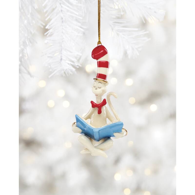 Lenox Cat in the Hat Ornament