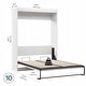 preview thumbnail 13 of 13, Edge 65W Queen Murphy Bed by Bestar